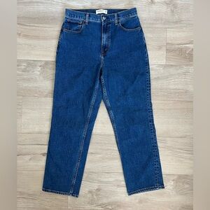 Abercrombie & Fitch Curve Love The Ankle Straight Ultra High Rise Jeans